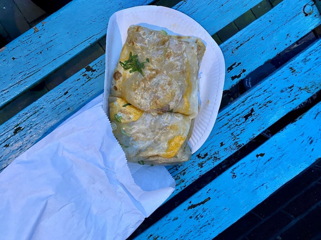 The Vegetarian Chinese Crepe at Dumplings Amsterdam