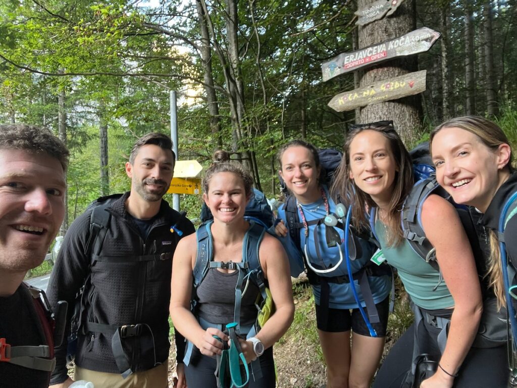 Group photo before starting hike