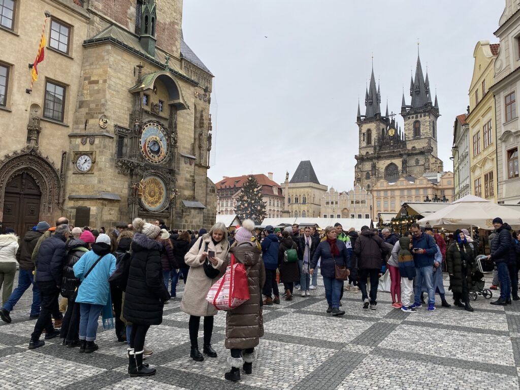 Prague at Christmas time, day