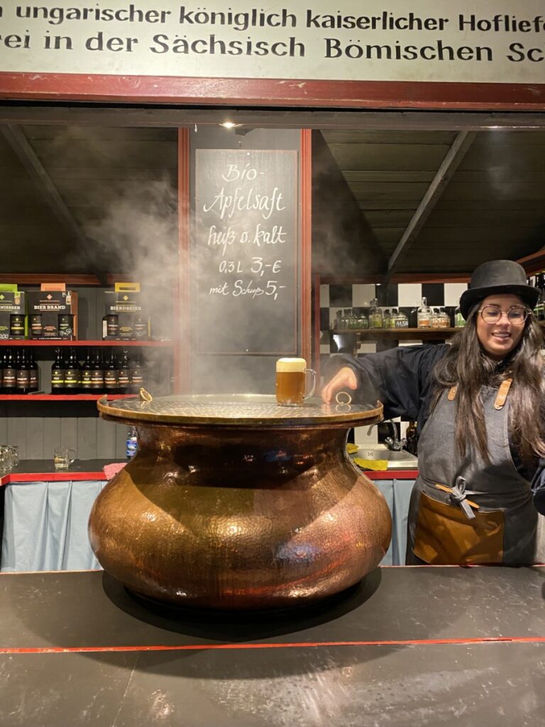 A cauldron at the Neumarkt Christmas Market