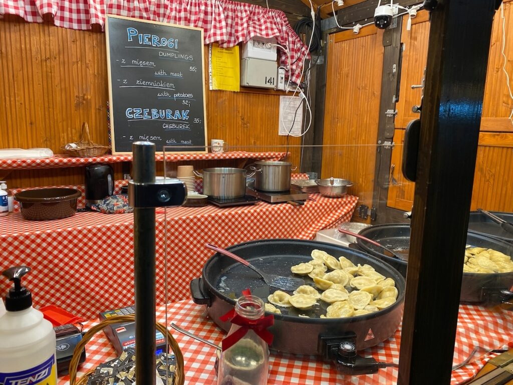 Wroclaw pierogis cooking