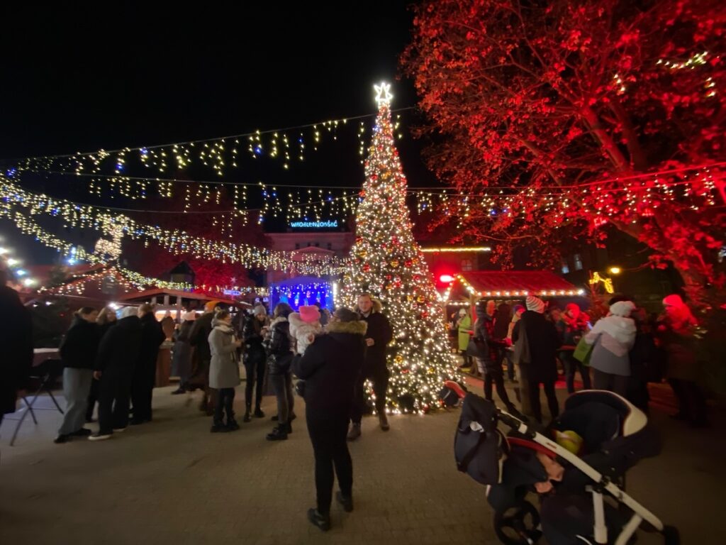 Poznan market Christmas tree