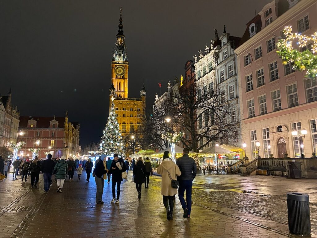 Gdansk Long Market at Christmas time