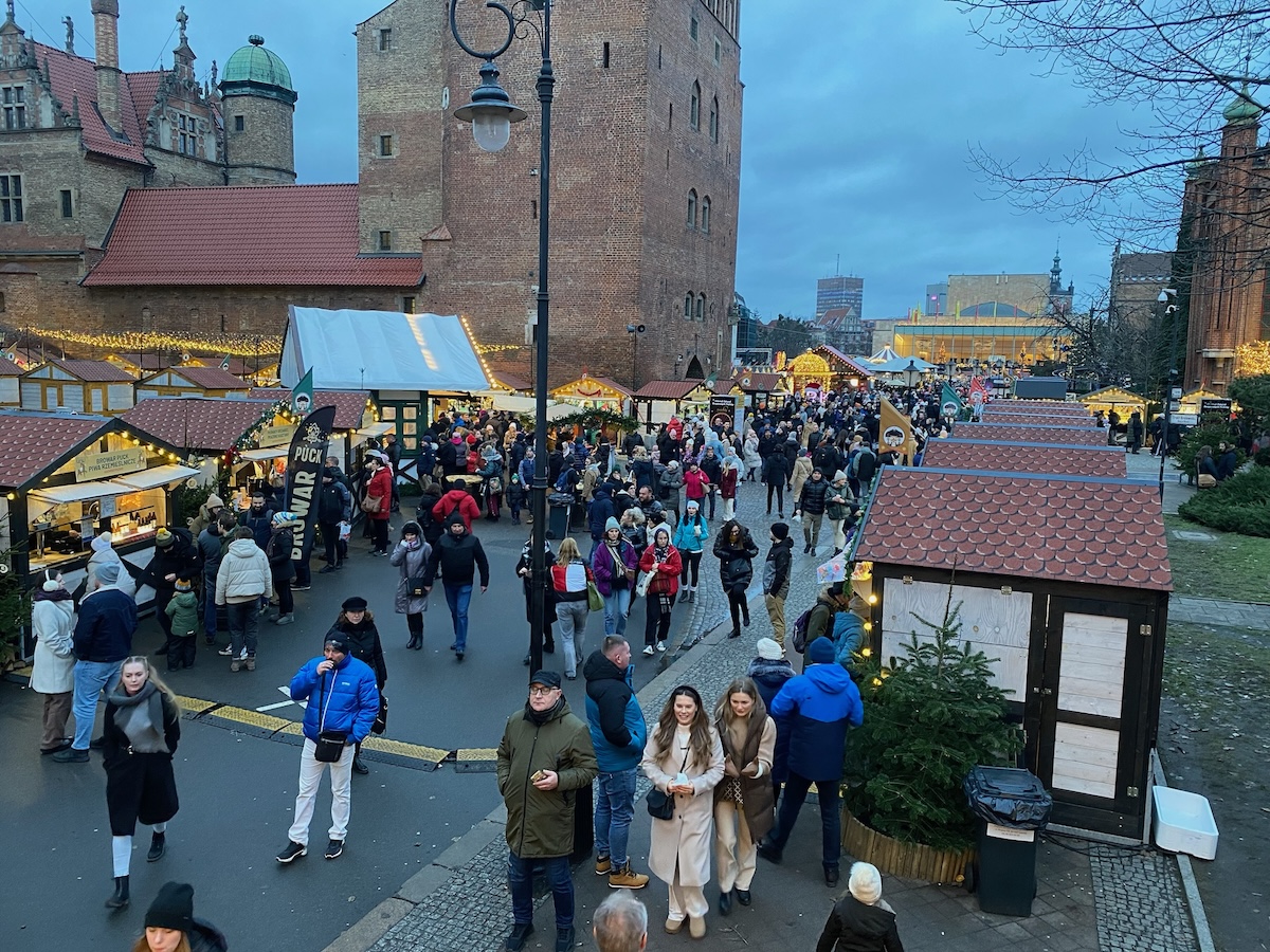 The Christmas market by day in Gdansk