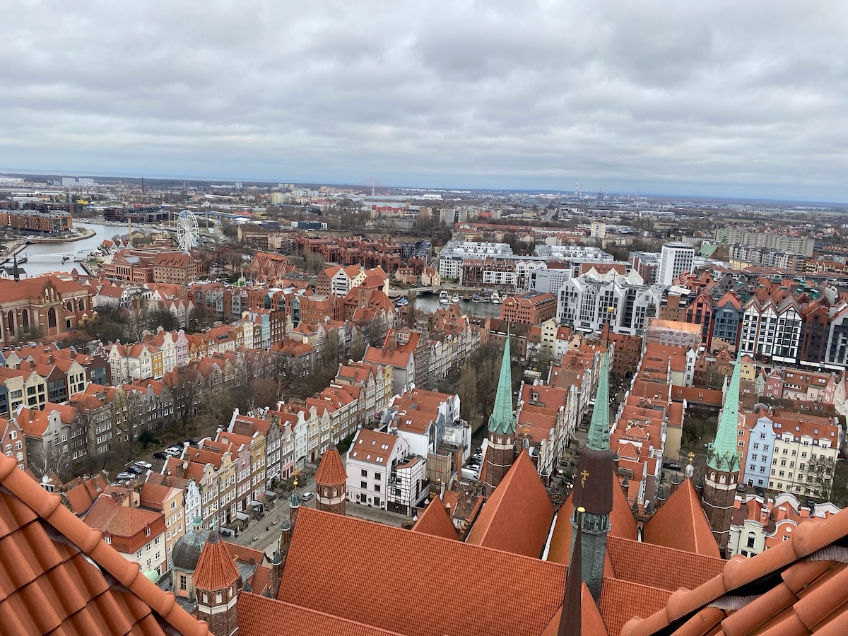 St. Mary's Church viewpoint in Gdansk